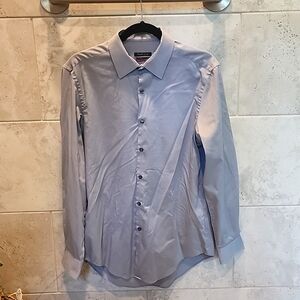 Van Heusen Grey Dress Shirt slim fit Medium